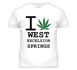 West Excelsior Springs Missouri I Heart Love Weed Marijuana Green T Sh