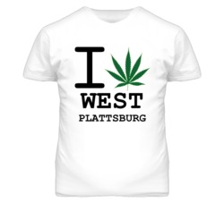 West Plattsburg Missouri I Heart Love Weed Marijuana Green T Shirt