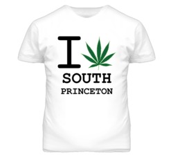 South Princeton Kansas I Heart Love Weed Marijuana Green T Shirt