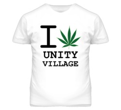 Unity Village Missouri I Heart Love Weed Marijuana Green T Shirt