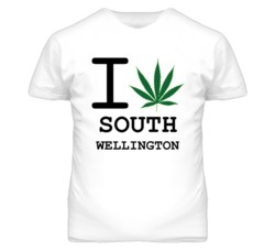 South Wellington Missouri I Heart Love Weed Marijuana Green T Shirt