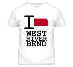 West River Bend Missouri I Heart Love State T Shirt