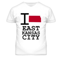 East Kansas City Kansas I Heart Love State T Shirt