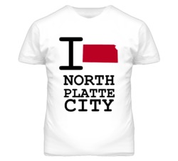 North Platte City Missouri I Heart Love State T Shirt