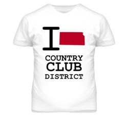 Country Club District Kansas I Heart Love State T Shirt
