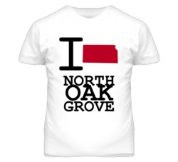 North Oak Grove Missouri I Heart Love State T Shirt