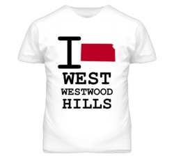 West Westwood Hills Kansas I Heart Love State T Shirt