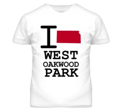 West Oakwood Park Missouri I Heart Love State T Shirt