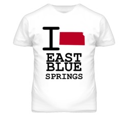 East Blue Springs Missouri I Heart Love State T Shirt