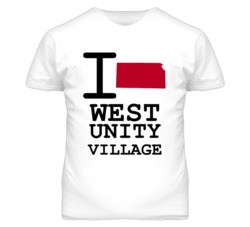 West Unity Village Missouri I Heart Love State T Shirt