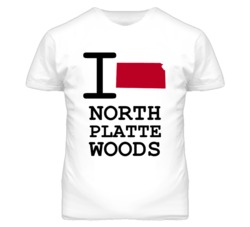 North Platte Woods Missouri I Heart Love State T Shirt