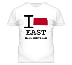 East Higginsville Missouri I Heart Love State T Shirt