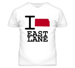 East Lane Kansas I Heart Love State T Shirt