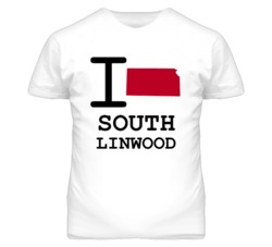 South Linwood Kansas I Heart Love State T Shirt