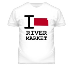 River Market Kansas I Heart Love State T Shirt