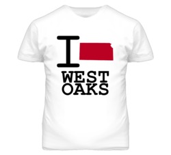 West Oaks Missouri I Heart Love State T Shirt