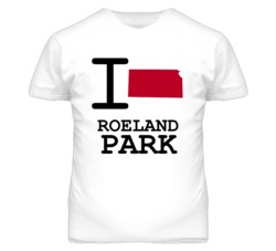 Roeland Park Kansas I Heart Love State T Shirt