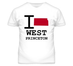 West Princeton Kansas I Heart Love State T Shirt