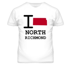 North Richmond Kansas I Heart Love State T Shirt