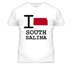 South Salina Kansas I Heart Love State T Shirt