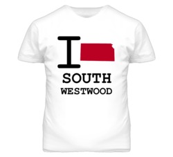 South Westwood Kansas I Heart Love State T Shirt