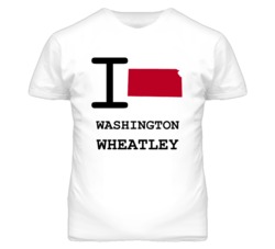 Washington Wheatley Kansas I Heart Love State T Shirt