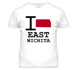 East Wichita Kansas I Heart Love State T Shirt