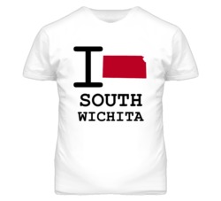 South Wichita Kansas I Heart Love State T Shirt
