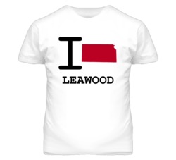 Leawood Kansas I Heart Love State T Shirt