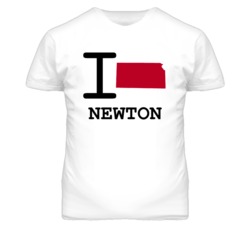 Newton Kansas I Heart Love State T Shirt