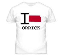 Orrick Missouri I Heart Love State T Shirt