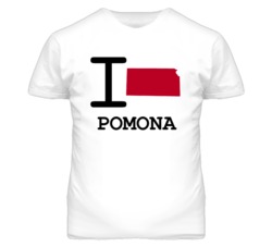 Pomona Kansas I Heart Love State T Shirt