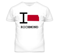 Richmond Kansas I Heart Love State T Shirt