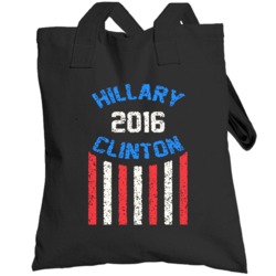Hillary 2016 Clinton American Stripes Presidential Campaign Totebag