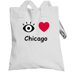 Chicago I Love Chicago Custom Totebag