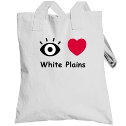 White Plains I Love White Plains Custom Totebag