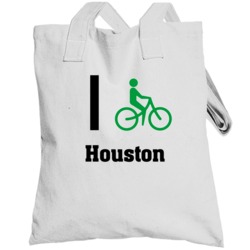 I Bike Houston Custom Totebag