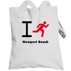 I Run Newport Beach Custom Totebag