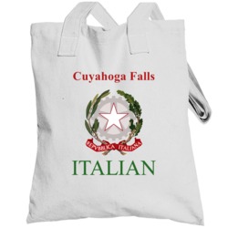 Cuyahoga Falls Italian Custom Totebag