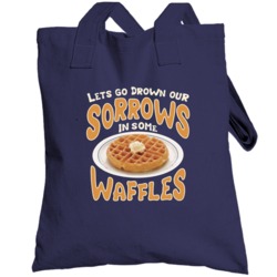 Drown Our Sorrows Funny Parks And Recreation Tv Show Totebag