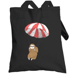 Parachuting Sloth Community Fun Tv Show Totebag