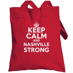 Keep Calm And Nashville Strong Custom Totebag
