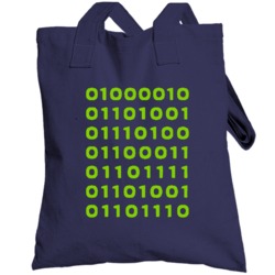 Bitcoin In Binary Fun Silicon Valley Popular Tv Show Totebag