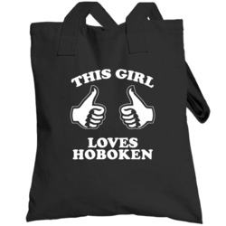 This Girl Loves Hoboken Custom Totebag