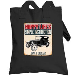 Happy Lifes Simple Instruction 1908 Cadillac Car Totebag