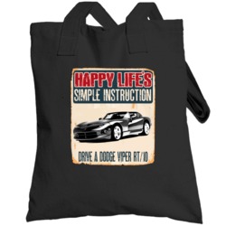 Happy Lifes Simple Instruction 1992 Dodge Viper Rt10 Car Totebag