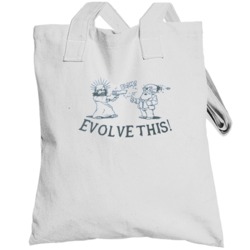 Evolve This Funny Jesus Charles Darwin Paul Popular Movie Totebag