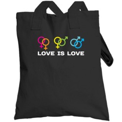 Love Is Love Lgbt Gay Homosexual Bisexual Pride Awareness Totebag