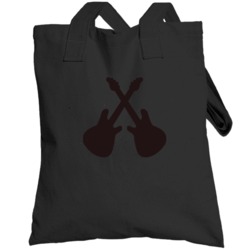 Duelling Crossed Guitars Fun The It Crowd Tv Show Totebag