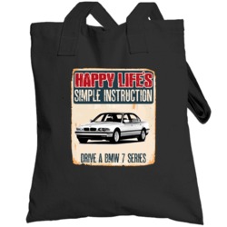 Happy Lifes Simple Instruction 1995 Bmw 7 Series Car Totebag